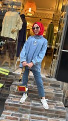 7395 Kot Sweat - Mavi