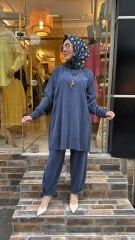 4666 Qupra Tunik - Lacivert