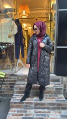 1758 Şişme Mont - Siyah