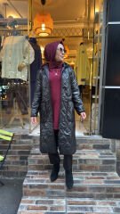 1758 Şişme Mont - Siyah