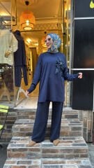 24330 Gül Tunik - Lacivert