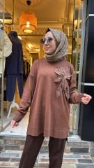 24330 Gül Tunik - Kahve