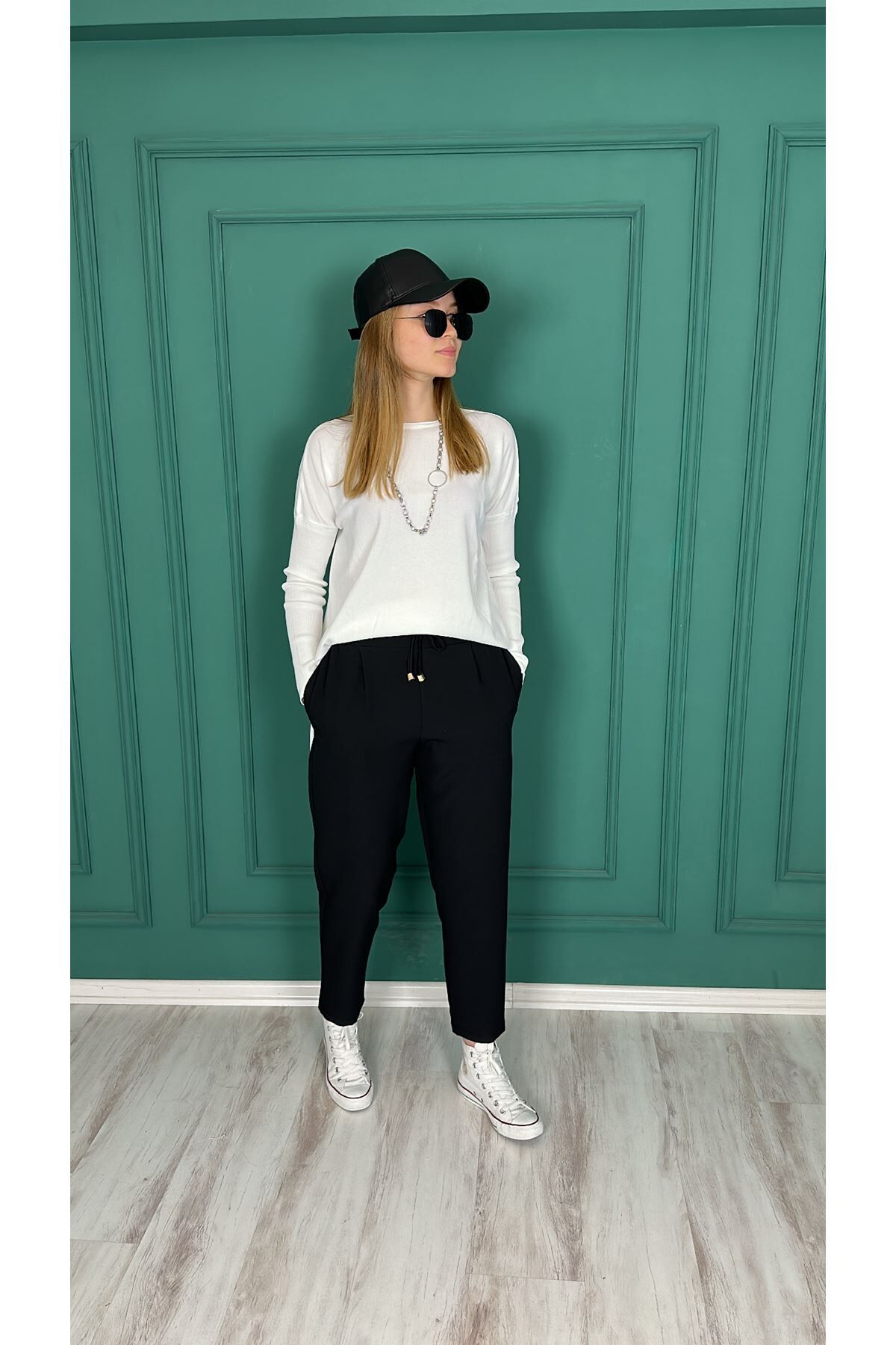 3864 HAVUÇ PANTOLON - SİYAH