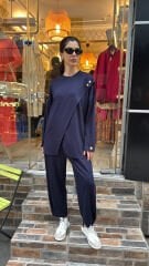 5352 Çıtçıtlı Çapraz Takım - Lacivert