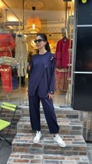 5352 Çıtçıtlı Çapraz Takım - Lacivert