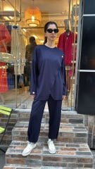 5352 Çıtçıtlı Çapraz Takım - Lacivert