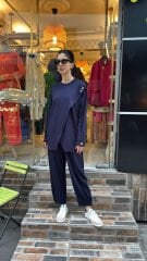 5352 Çıtçıtlı Çapraz Takım - Lacivert