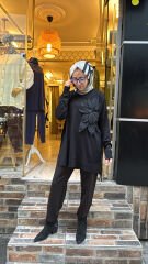 24330 Gül Tunik - Siyah