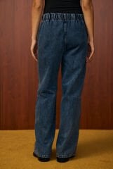 1519 Mara Palazzo Denim Pantolon - Mavi