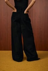 1564 Salaş Denim Pantolon - Siyah